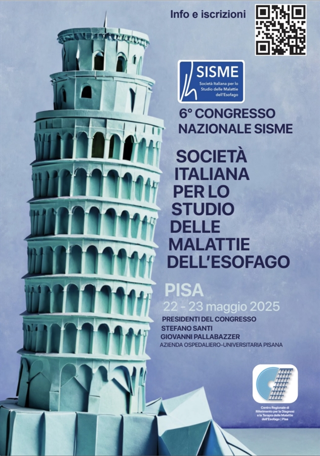 6° Congresso della Società Italiana per lo Studio delle Malattie dell'Esofago - SISME -